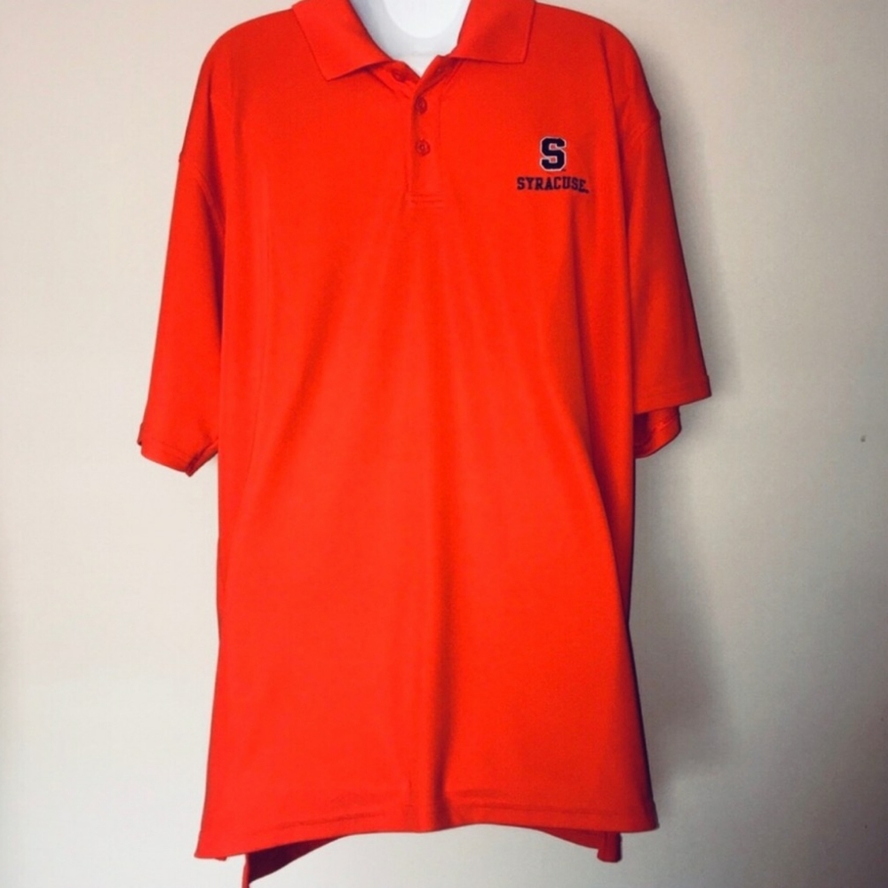Under Armour Size L " Syracuse " Orange Polo Shirt